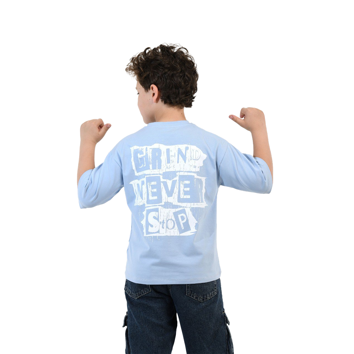 Boys T-Shirt 100% cotton (Sky Blue)