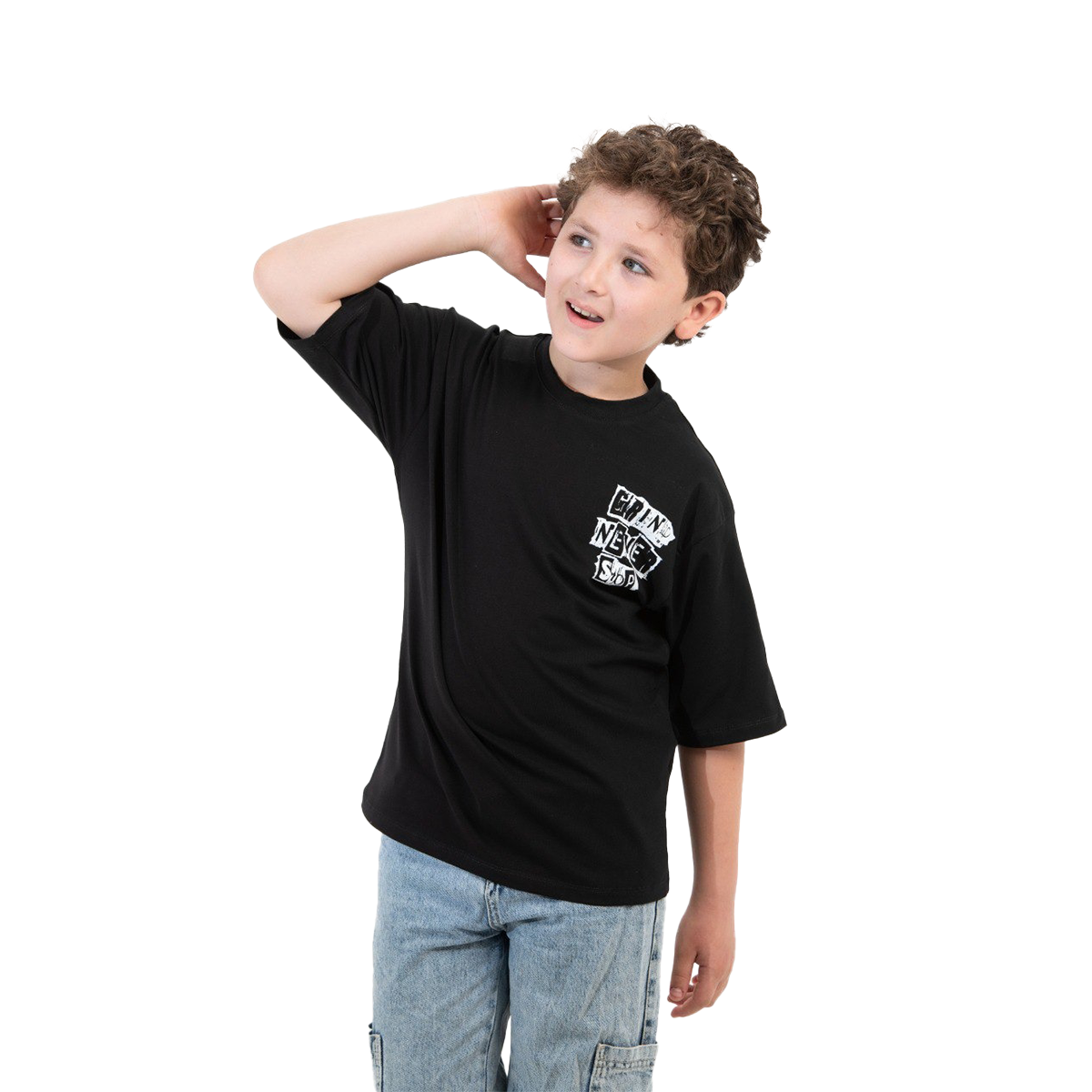 Boys T-Shirt 100% cotton (Black)