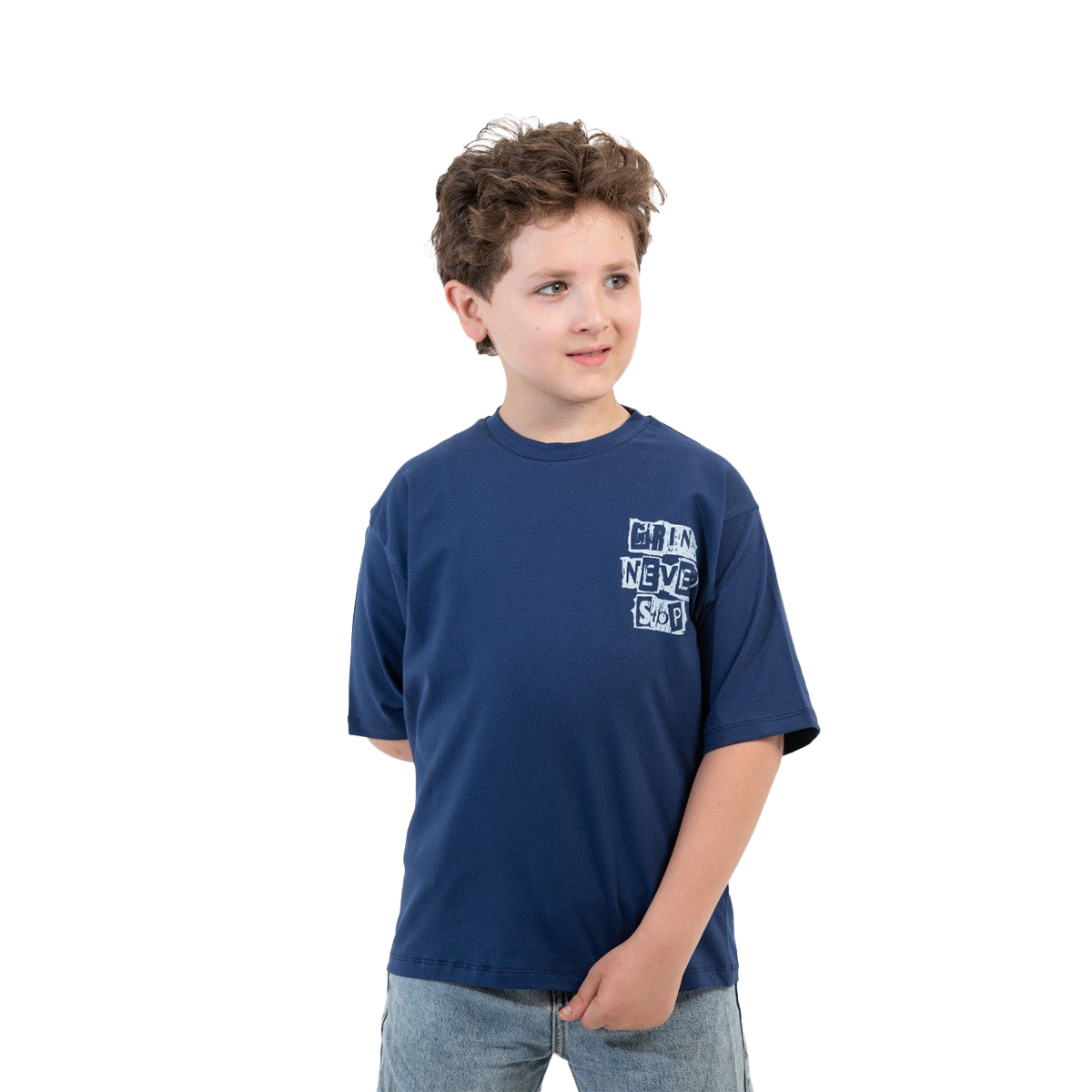 Boys T-Shirt 100% cotton (Dark Blue)