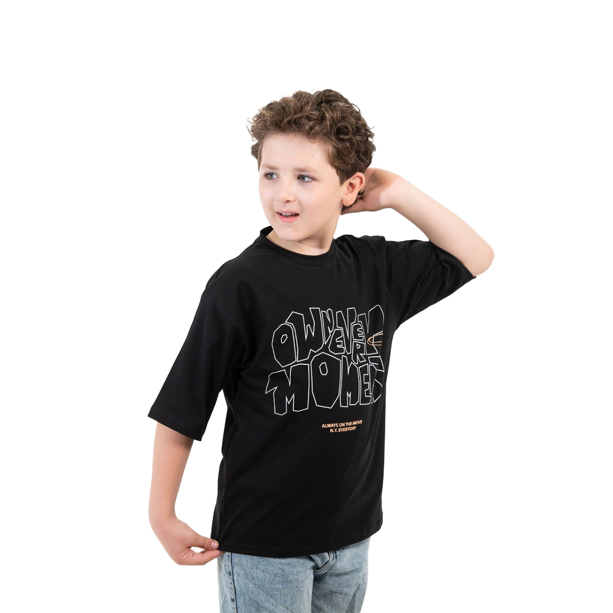 Boys T-Shirt 100% cotton (Black)