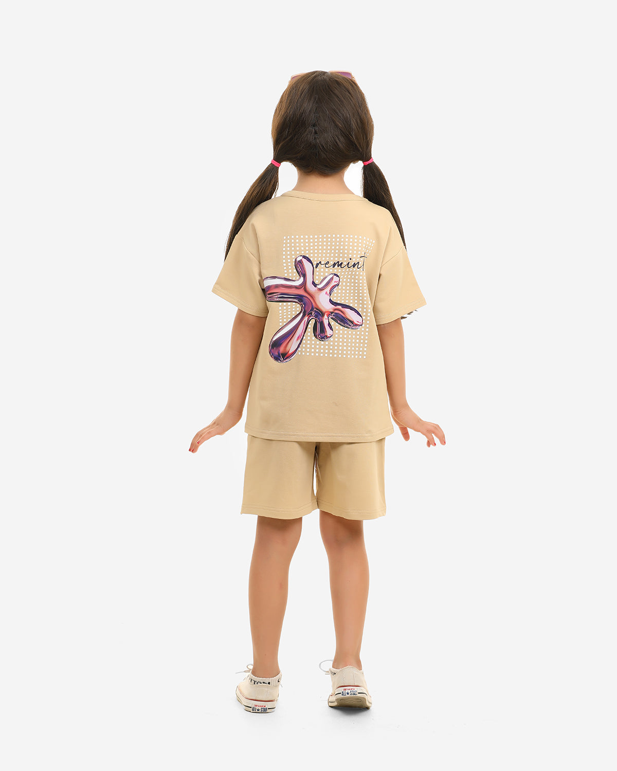 Girls Set 100% cotton (Beige)