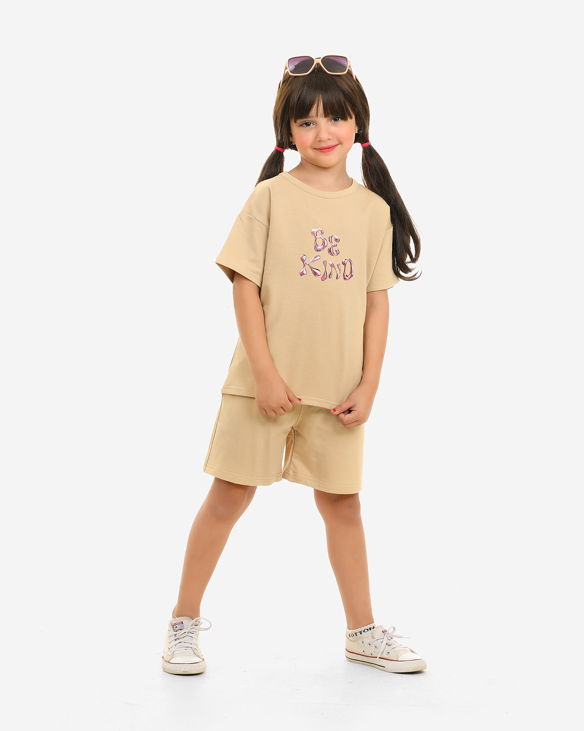 Girls Set 100% cotton (Beige)