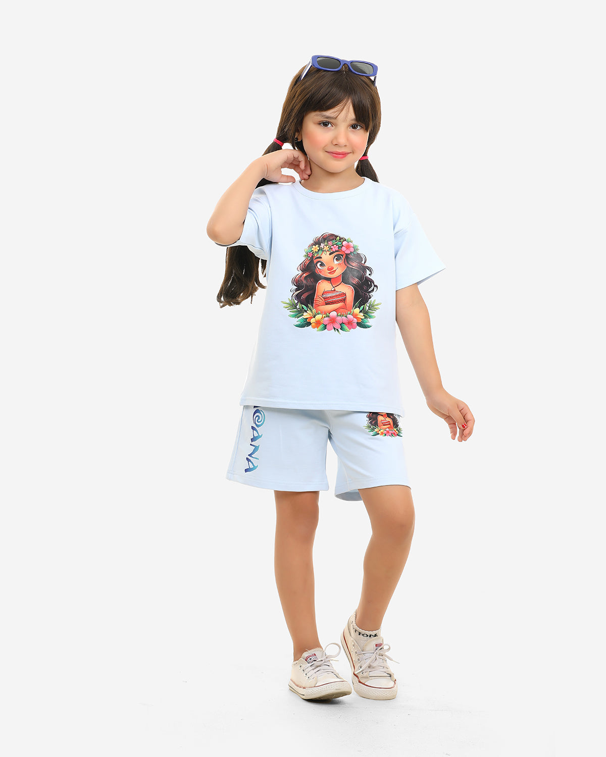 Girls Set 100% cotton (Sky Blue)