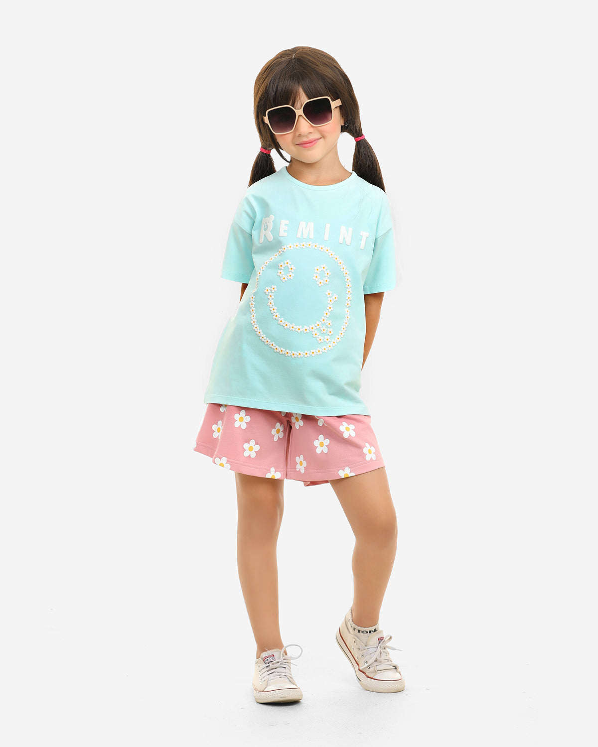Girls Set 100% cotton (Aqua)