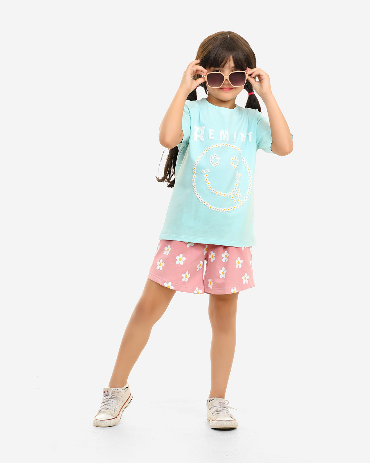 Girls Set 100% cotton (Aqua)