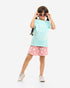 Girls Set 100% cotton (Aqua)