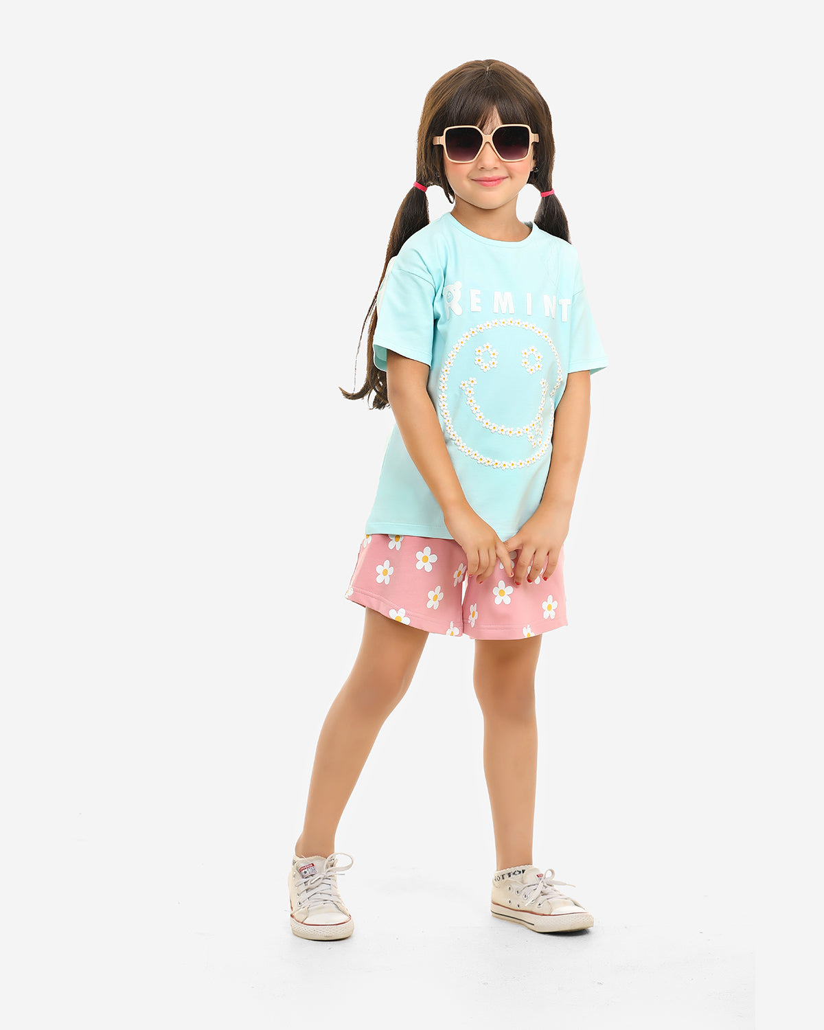 Girls Set 100% cotton (Aqua)