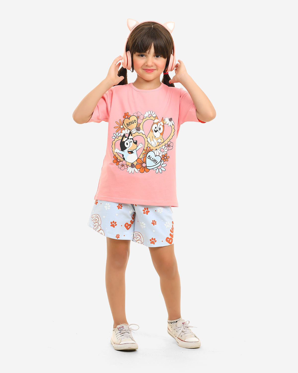 Girls Set 100% cotton (Rose Pink)