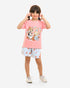 Girls Set 100% cotton (Rose Pink)
