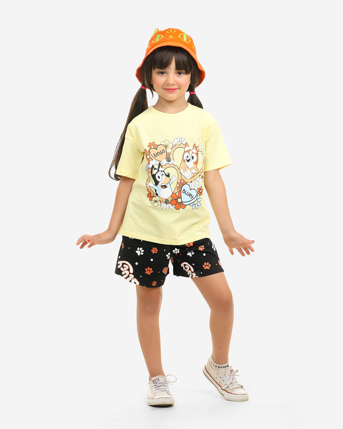 Girls Set 100% cotton (Light Yellow)