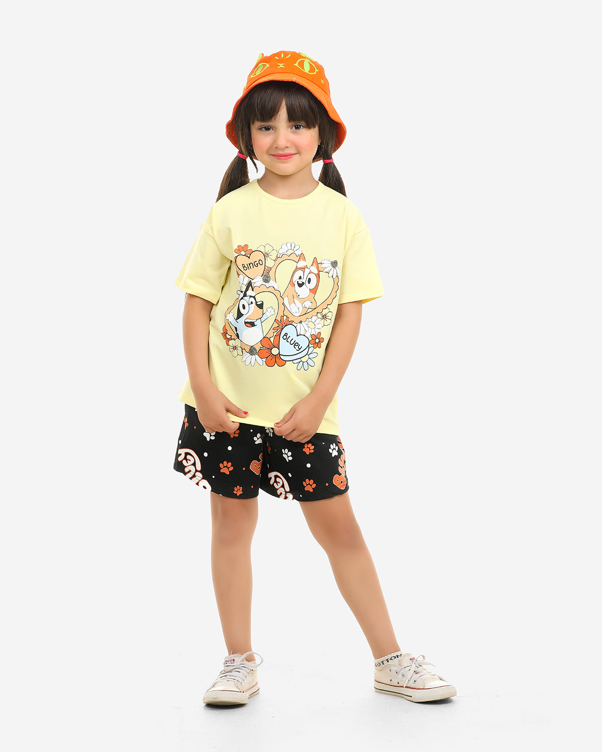 Girls Set 100% cotton (Light Yellow)