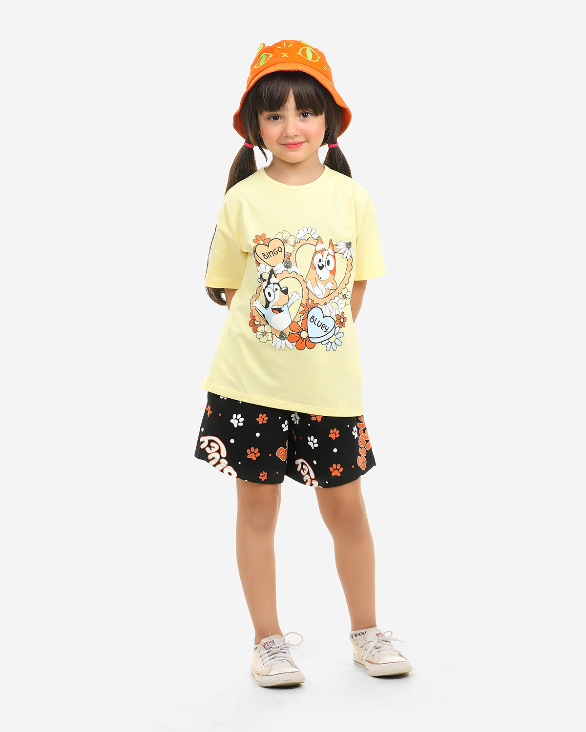 Girls Set 100% cotton (Light Yellow)