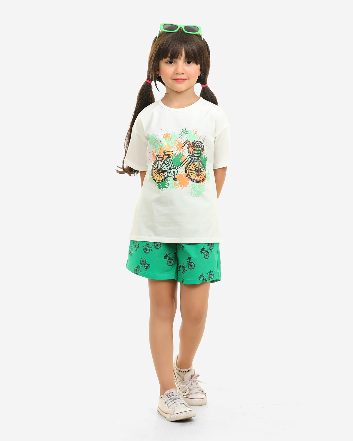 Girls Set 100% cotton (Off-White)