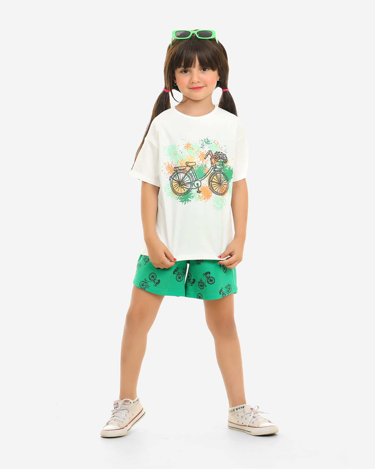 Girls Set 100% cotton (Off-White)
