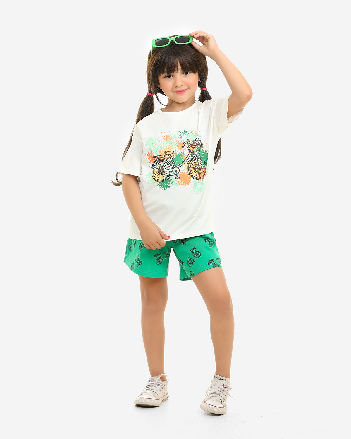 Girls Set 100% cotton (Off-White)