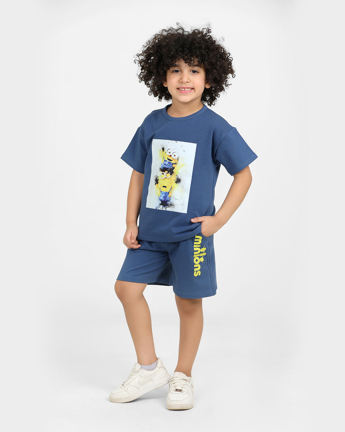 Boys Set 100% cotton (Steel Blue)