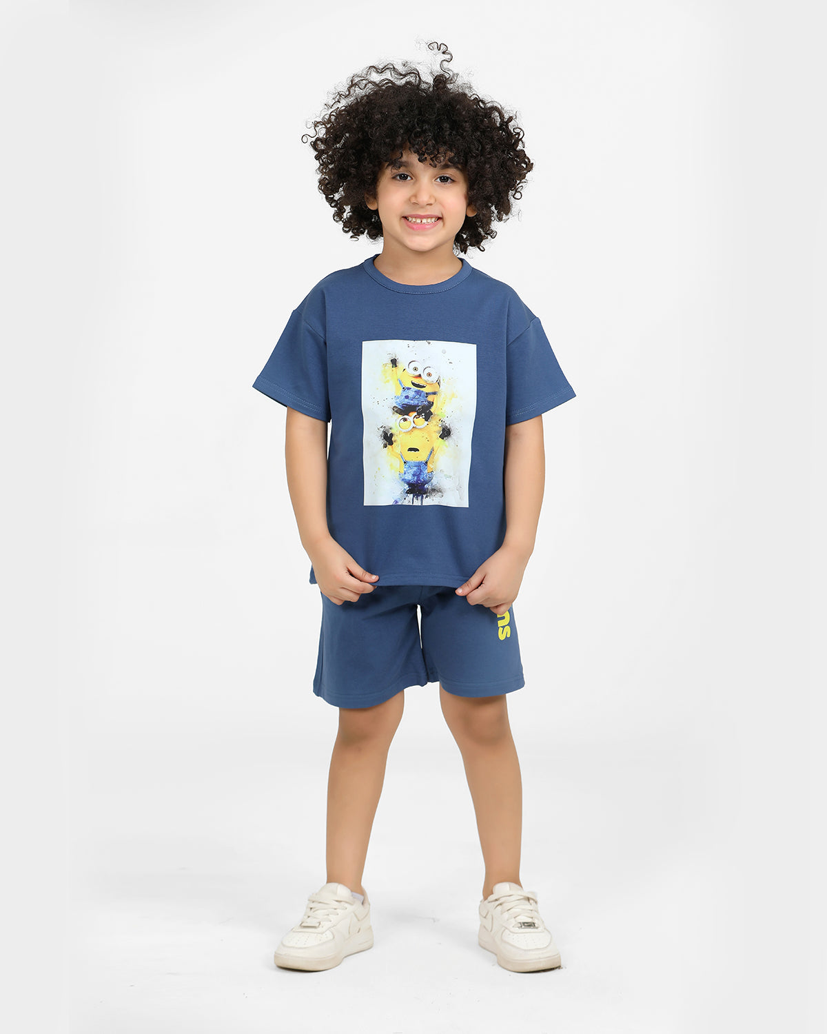 Boys Set 100% cotton (Steel Blue)