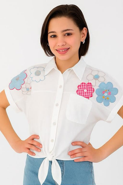 Girls Shirt  (Off-White)