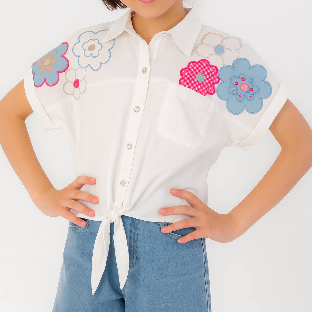 Girls Shirt  (Off-White)