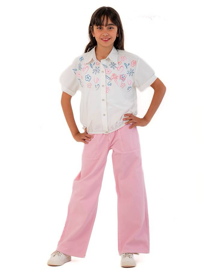 Girls Shirt  (Off-White)