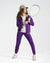 Girls 3-Piece Hoodie Jogger Set with Smile Print | Purple - Remint Kids Fashion