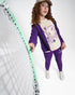Girls 3-Piece Hoodie Jogger Set with Smile Print