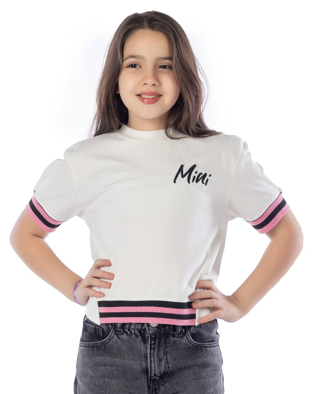 Girls T-Shirt 100% cotton (Off-White)