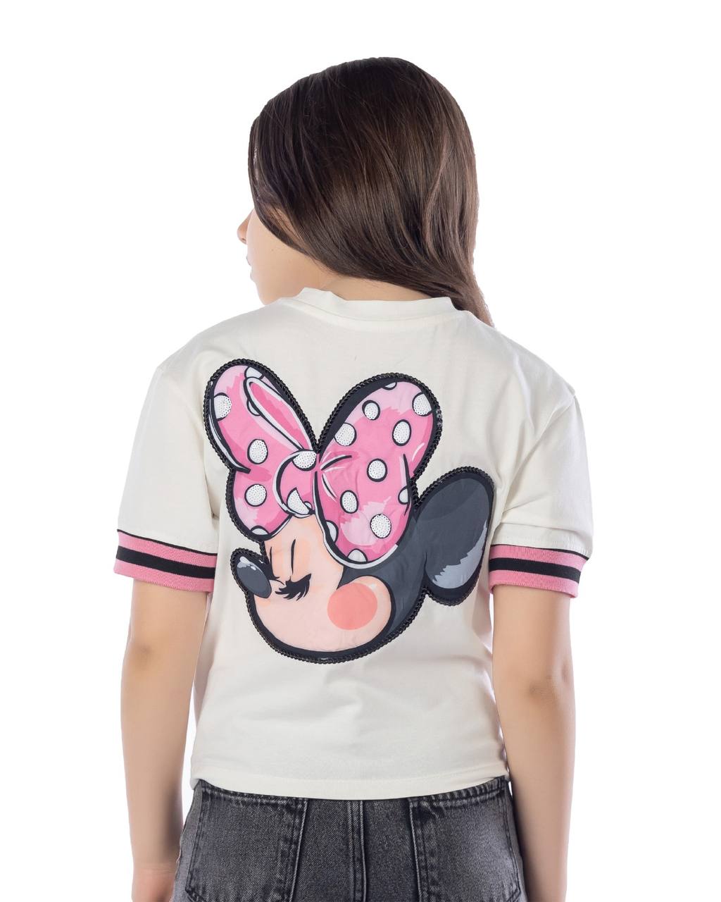 Girls T-Shirt 100% cotton (Off-White)