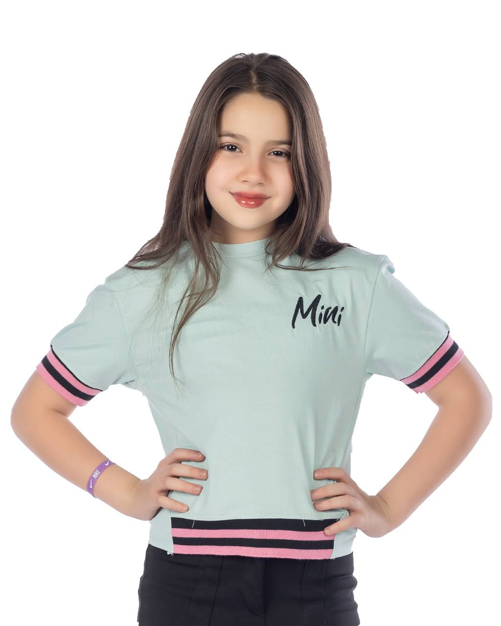 Girls T-Shirt 100% cotton (Mint)