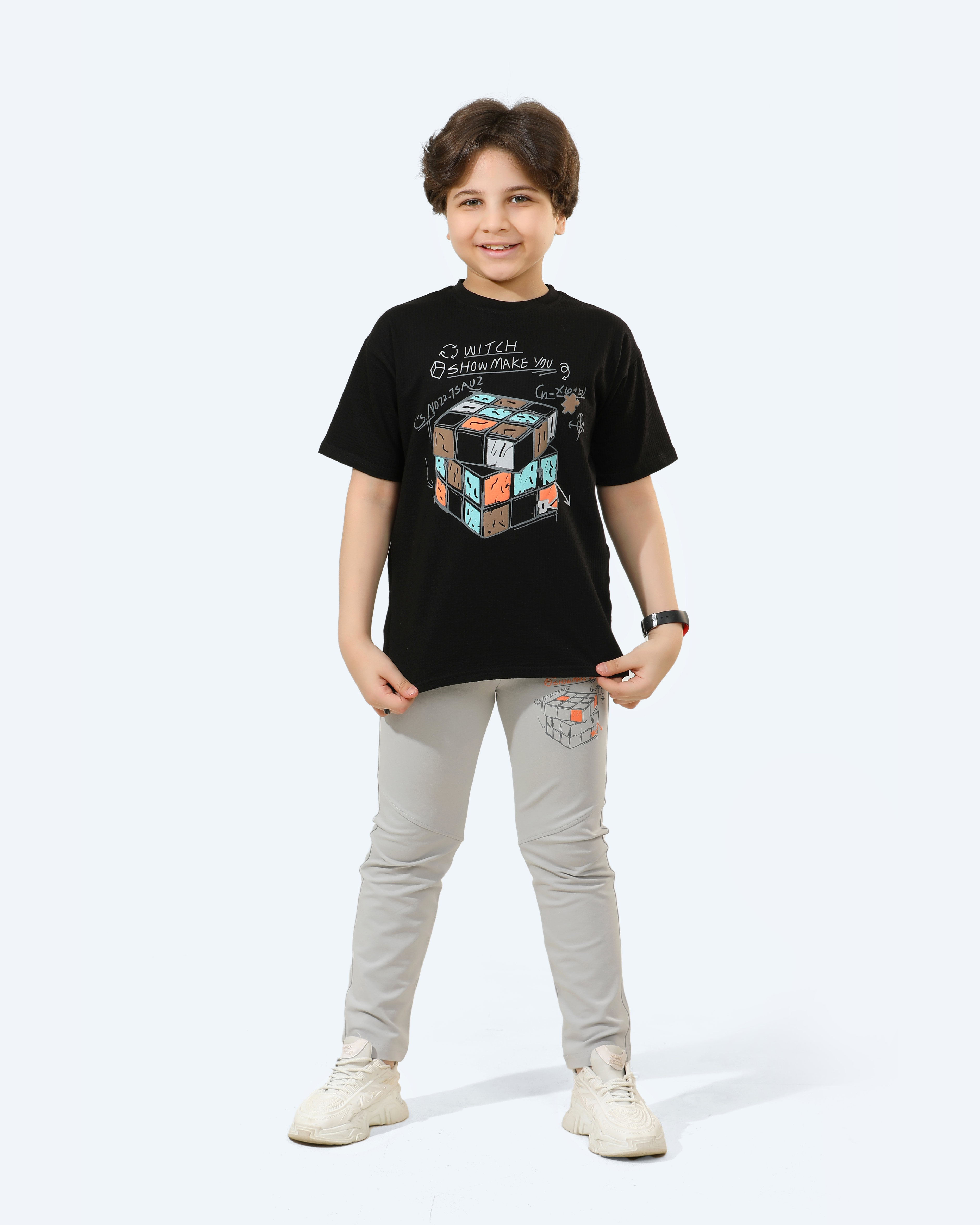 Boy's Cotton Set (Black)