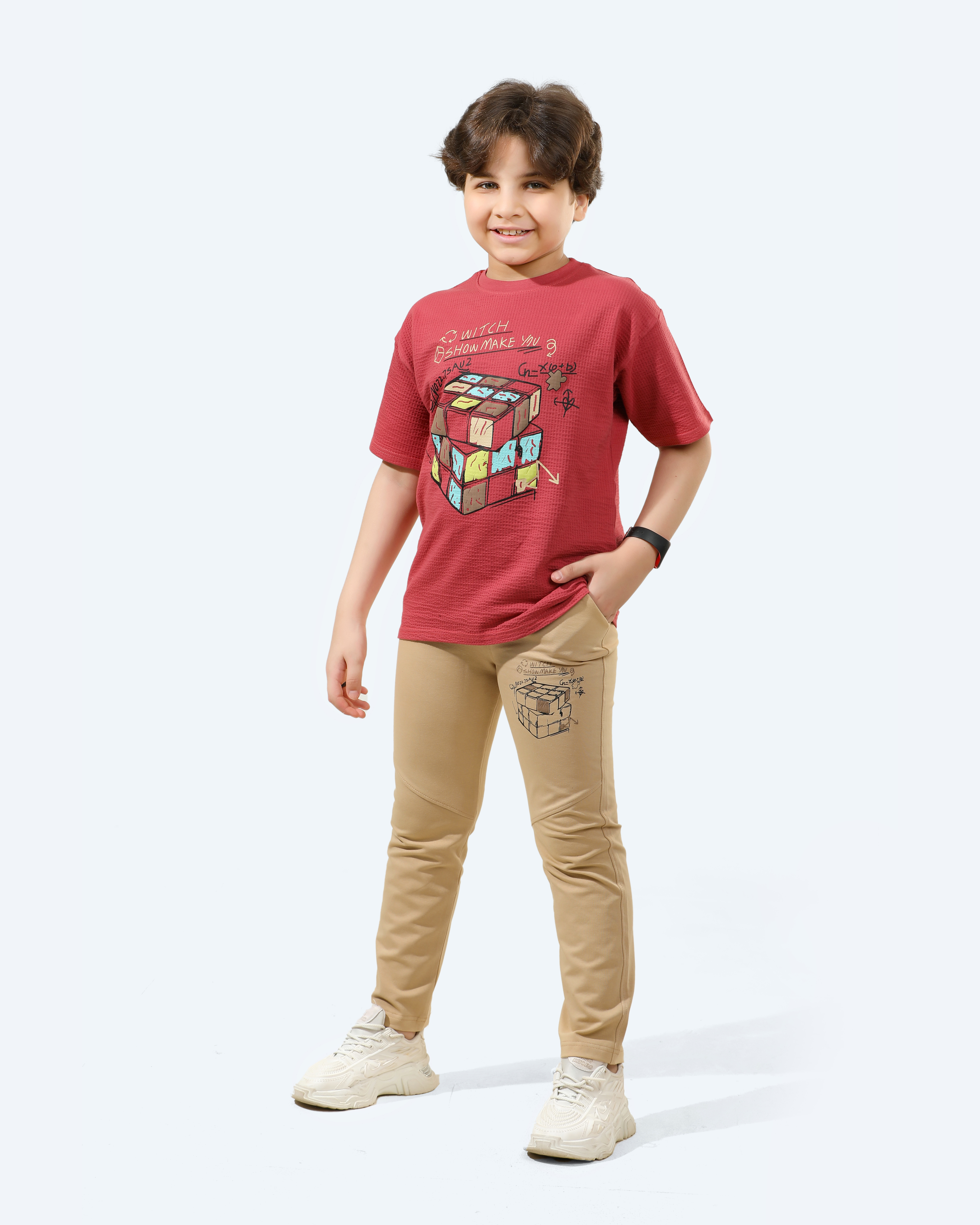 Boy's Pajamas 100% cotton (Tangerine)