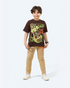 Boy's Pajamas 100% cotton (Brown)