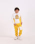 Boys Cotton Sweatshirt & Jogger Set | White - Remint Kids Fashion