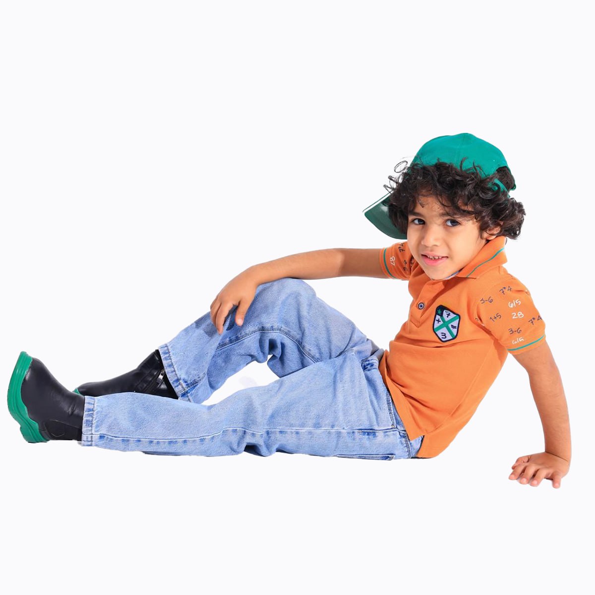 Boys Polo T-Shirt 100% cotton (Orange)