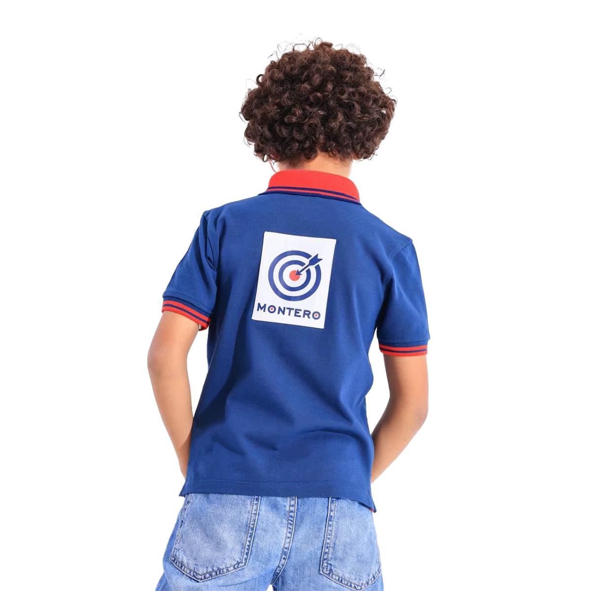 Boys Polo T-Shirt 100% cotton (Dark Blue)