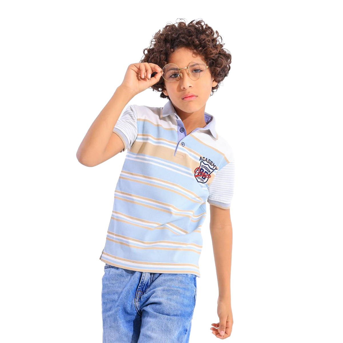 Boys Polo T-Shirt 100% cotton (Sky Blue)