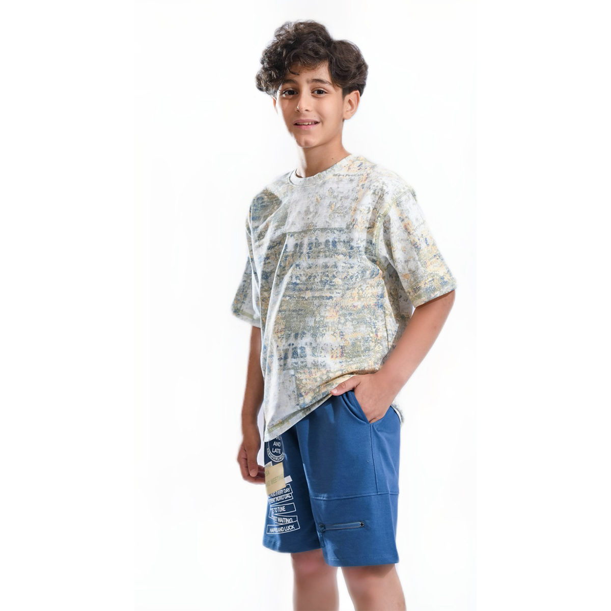 Boys Set 100% cotton (Celtic Blue)