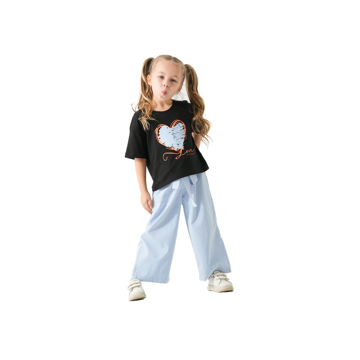 Girls Set 100% cotton (Black)