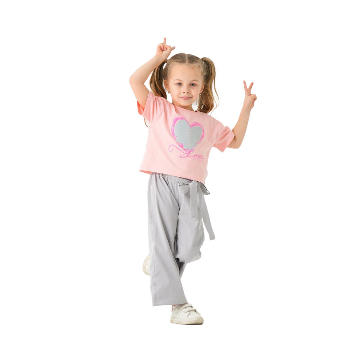Girls Set 100% cotton (Rose Pink)