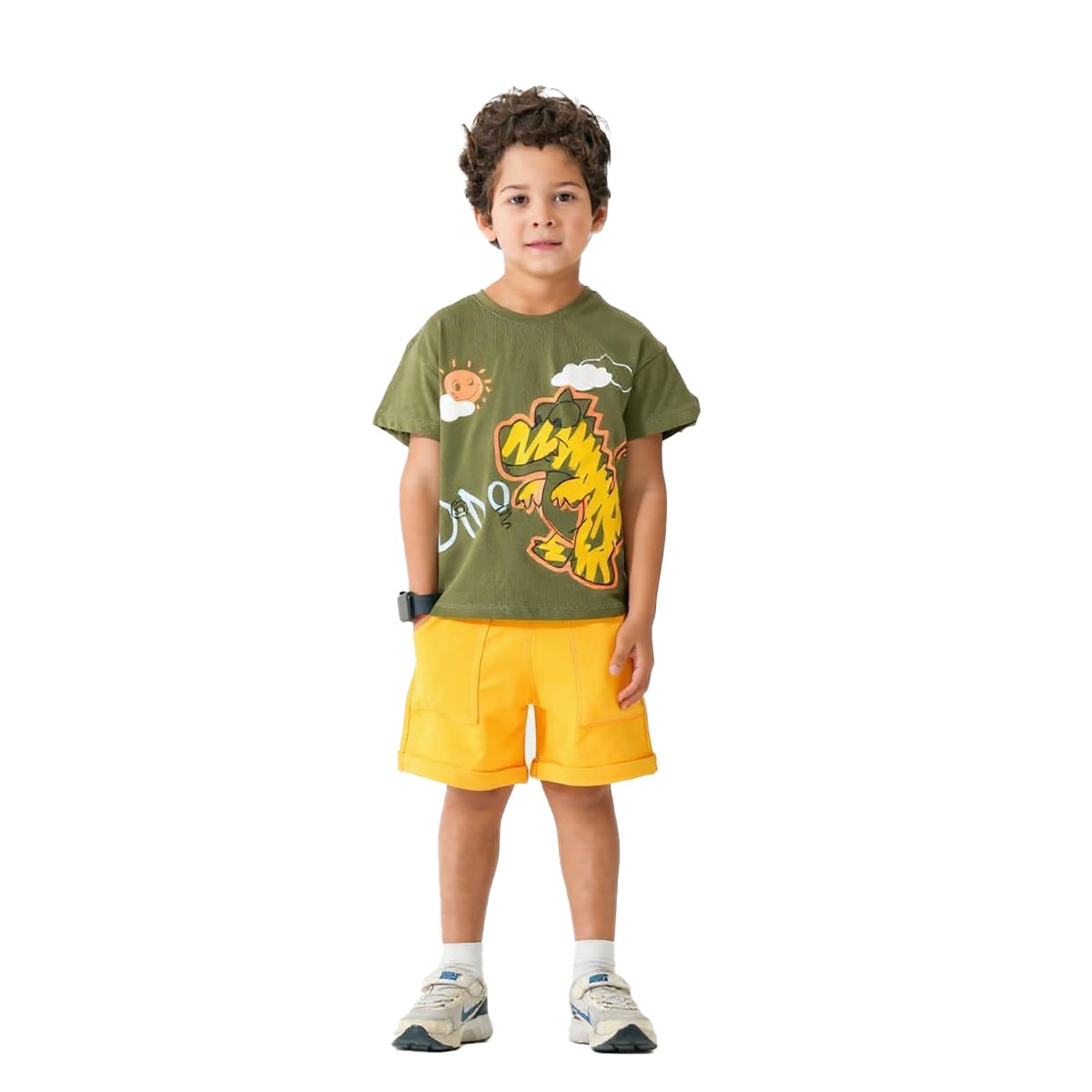 Boys Set 100% cotton  (Olive)
