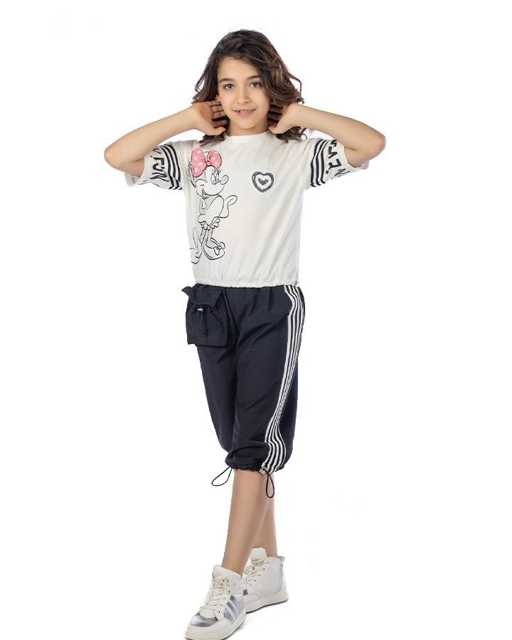 Girls T-Shirt  (Off-White)