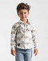 Boys Playful Graphic Collared Shirt | Patterned 902 - Remint Kids Fashion