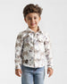 Boys Playful Graphic Collared Shirt | Patterned 902 - Remint Kids Fashion