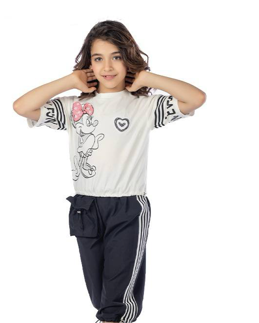 Girls T-Shirt  (Off-White)